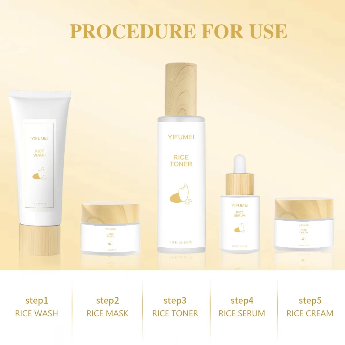 5-Piece Rice Skincare Essentials Kit